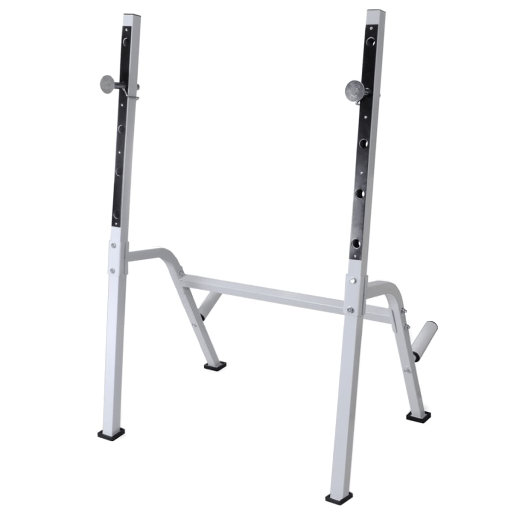 Panca Multifunzione con Rack Bilanciere e Set Manubri 120 kg | homemem39