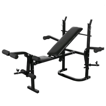 Panca Multifunzione con Bilanciere e Set di Manubri 120 kg | homemem39