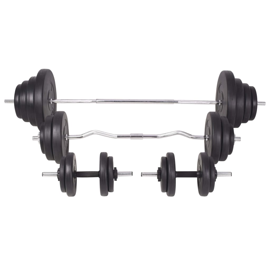Panca Multifunzione con Bilanciere e Set di Manubri 120 kg | homemem39