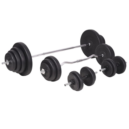 Panca Multifunzione con Bilanciere e Set di Manubri 120 kg | homemem39