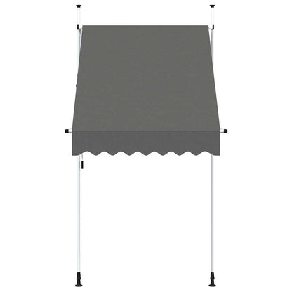 Tenda da Sole Retrattile Manuale 150 cm Antracite | homemem39