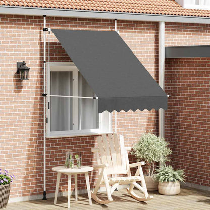 Tenda da Sole Retrattile Manuale 150 cm Antracite | homemem39