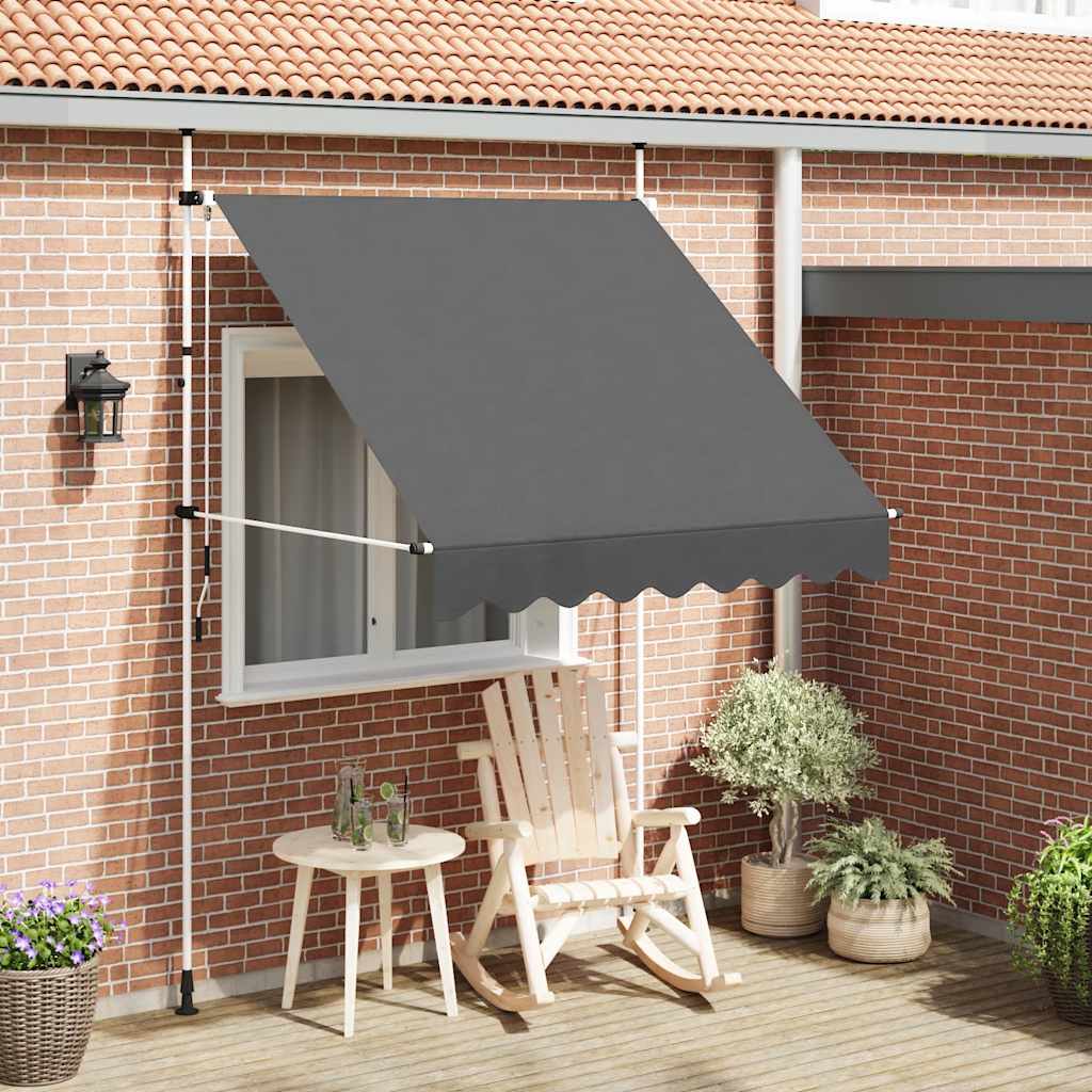 Tenda da Sole Retrattile Manuale 200 cm Antracite | homemem39