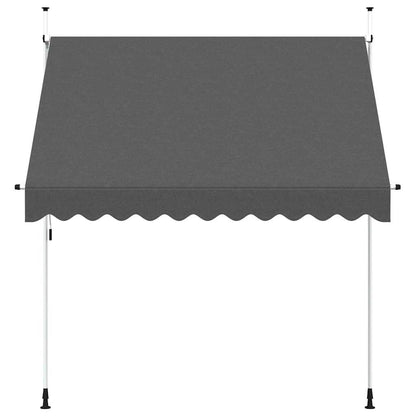 Tenda da Sole Retrattile Manuale 250 cm Antracite | homemem39