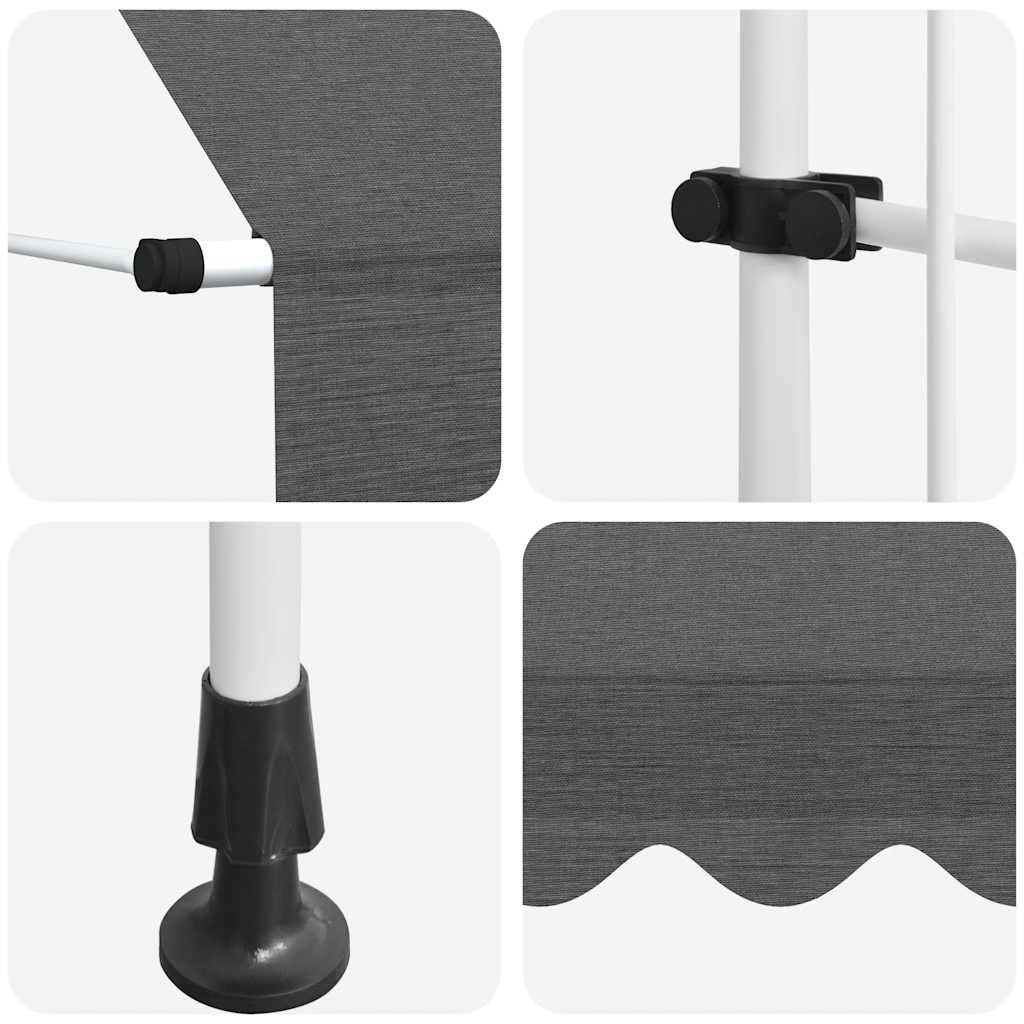 Tenda da Sole Retrattile Manuale 250 cm Antracite | homemem39