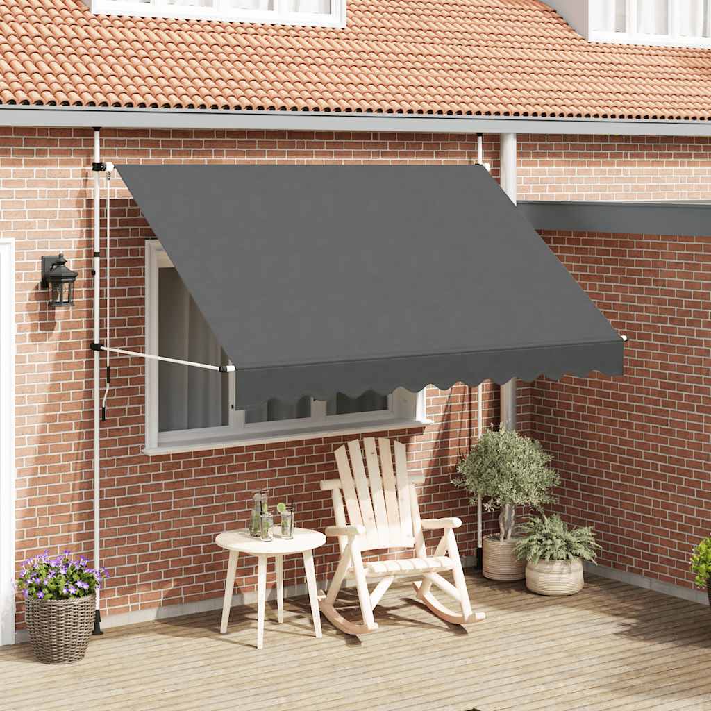 Tenda da Sole Retrattile Manuale 300 cm Antracite | homemem39