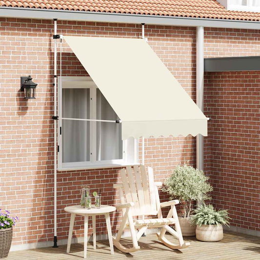 Tenda da Sole Retrattile Manuale 150 cm Crema