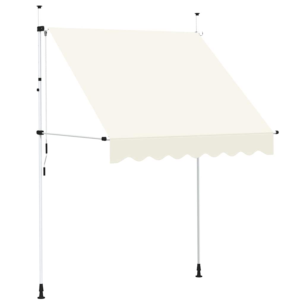 Tenda da Sole Retrattile Manuale 200 cm Crema | homemem39