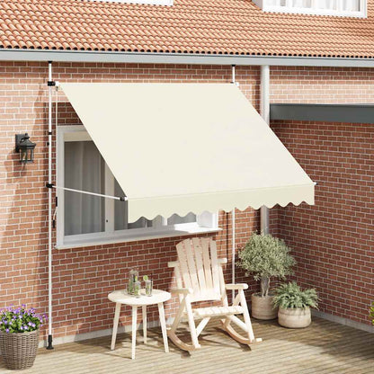 Tenda da Sole Retrattile Manuale 250 cm Crema | homemem39