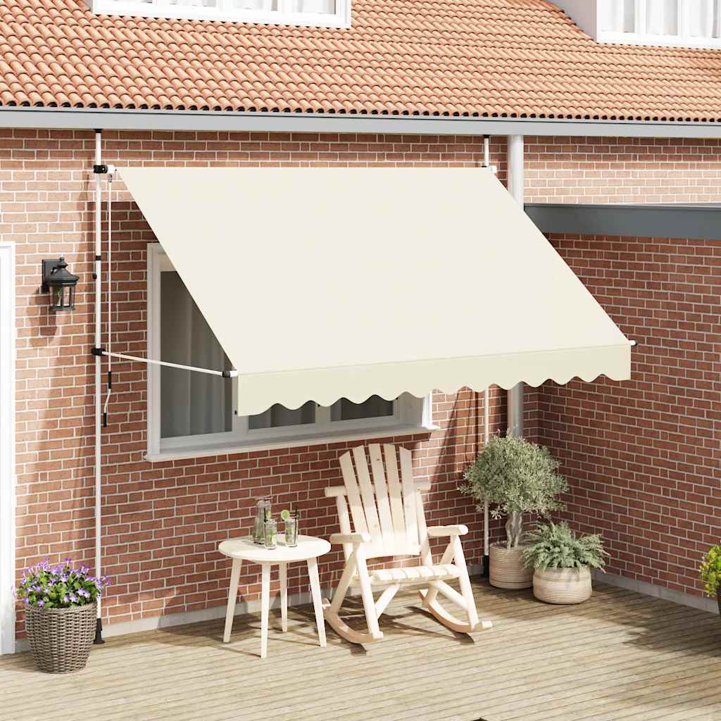 Tenda da Sole Retrattile Manuale 300 cm Crema | homemem39