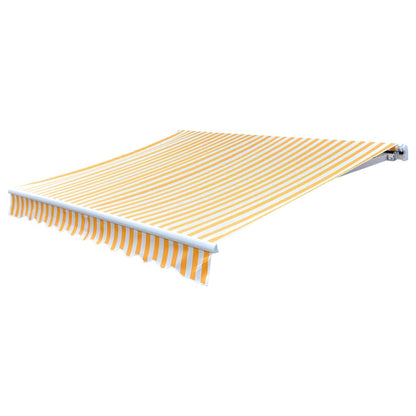 Tendone Parasole in Tela Arancione e Bianco 450x300 cm