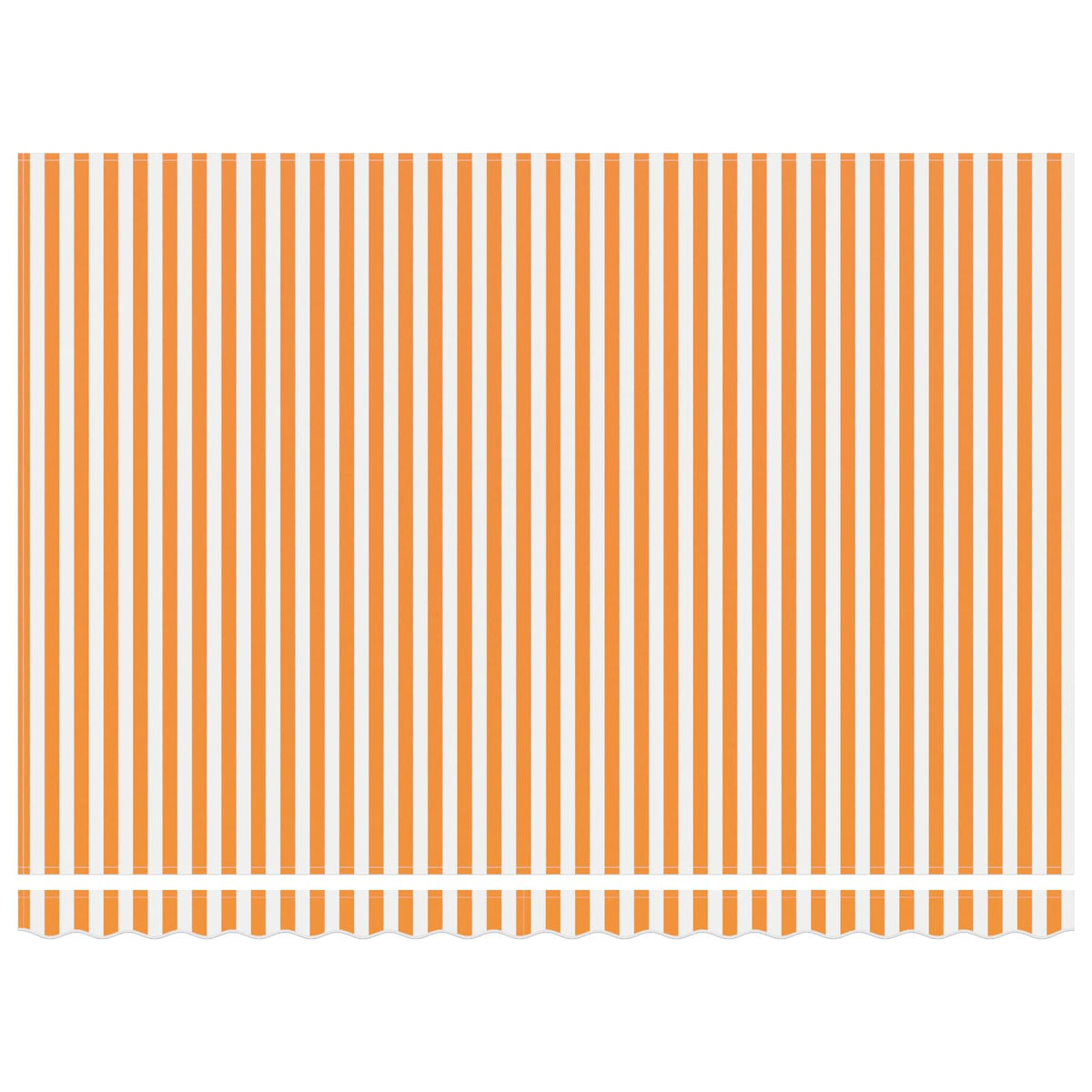 Tessuto di ricambio Tenda da Sole Arancione e Bianco 500x300 cm