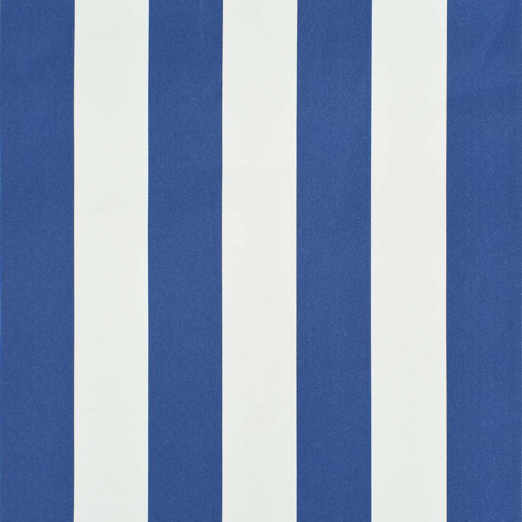 Tenda da Sole Retrattile 350x150 cm Blu e Bianco - homemem39