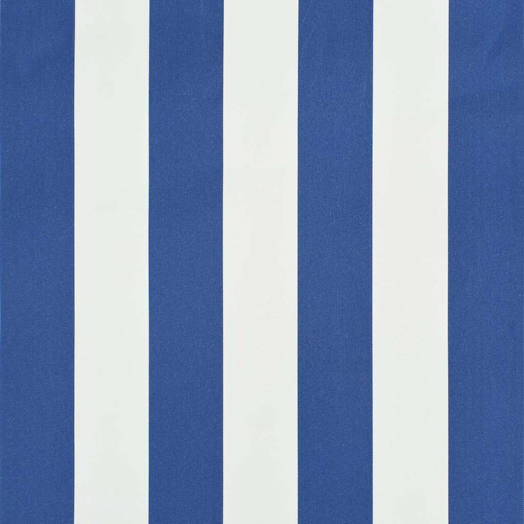 Tenda da Sole Retrattile 350x150 cm Blu e Bianco