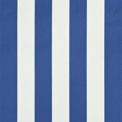 Tenda da Sole Retrattile 350x150 cm Blu e Bianco