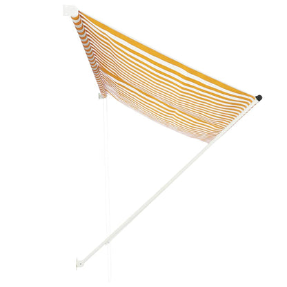 Tenda da Sole Retrattile 300x150 cm Giallo e Bianco | homemem39