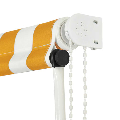 Tenda da Sole Retrattile 300x150 cm Giallo e Bianco | homemem39