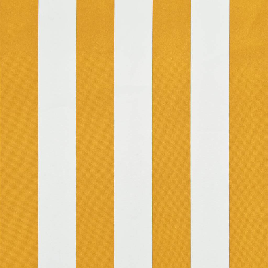 Tenda da Sole Retrattile 300x150 cm Giallo e Bianco
