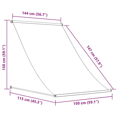 Tenda da Sole Retrattile 150x150 cm Antracite