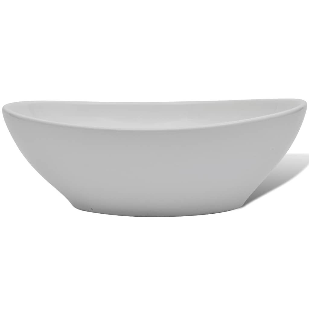 Lavello in Ceramica Bianco Ovale 40 x 33 cm | homemem39