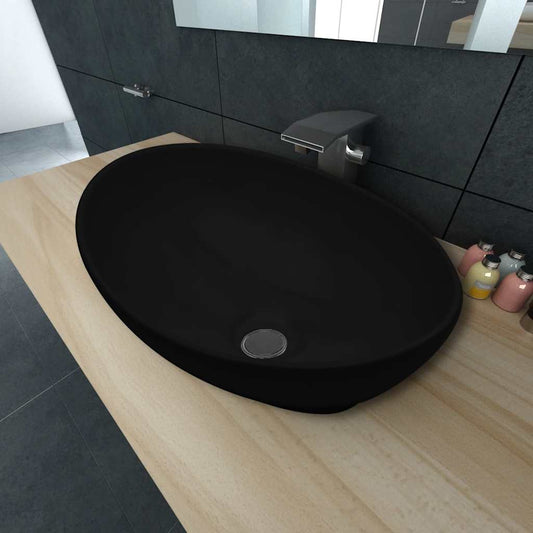 Lavello in Ceramica 40 x 33 cm Nero | homemem39