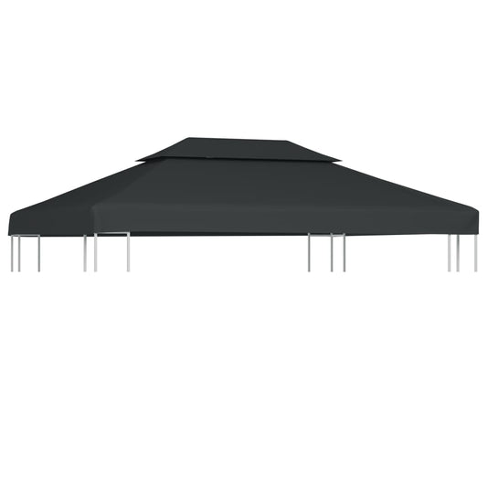 Copertura Superiore per Gazebo a 2 Strati 310g/m²4x3m Antracite - homemem39