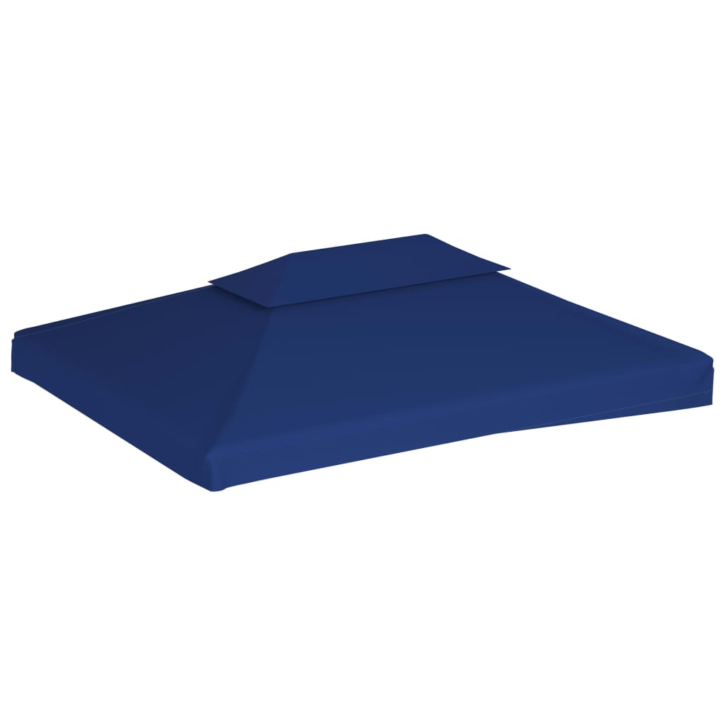 Copertura Superiore per Gazebo a 2 Strati 310 g/m² 4x3 m Blu | homemem39
