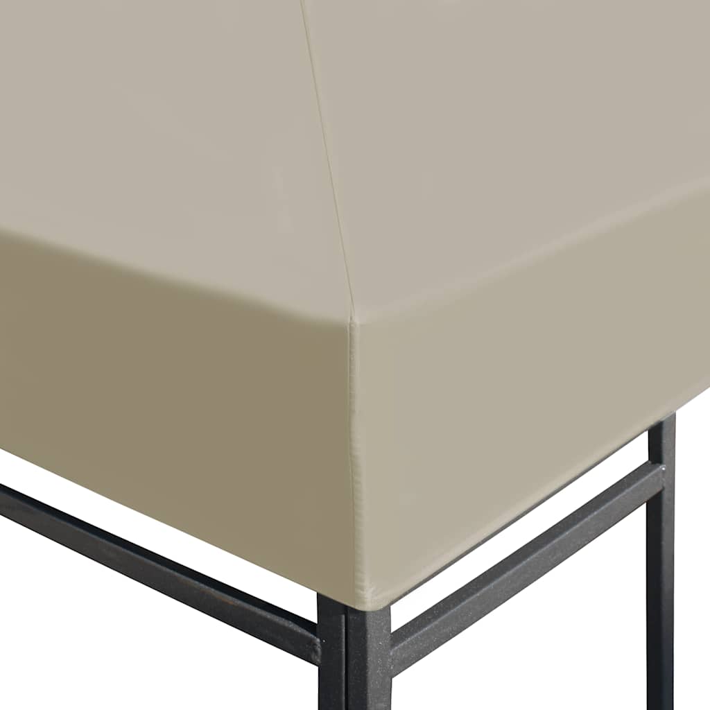 Tetto per Gazebo 310 g/m² 3x3 m Beige - homemem39