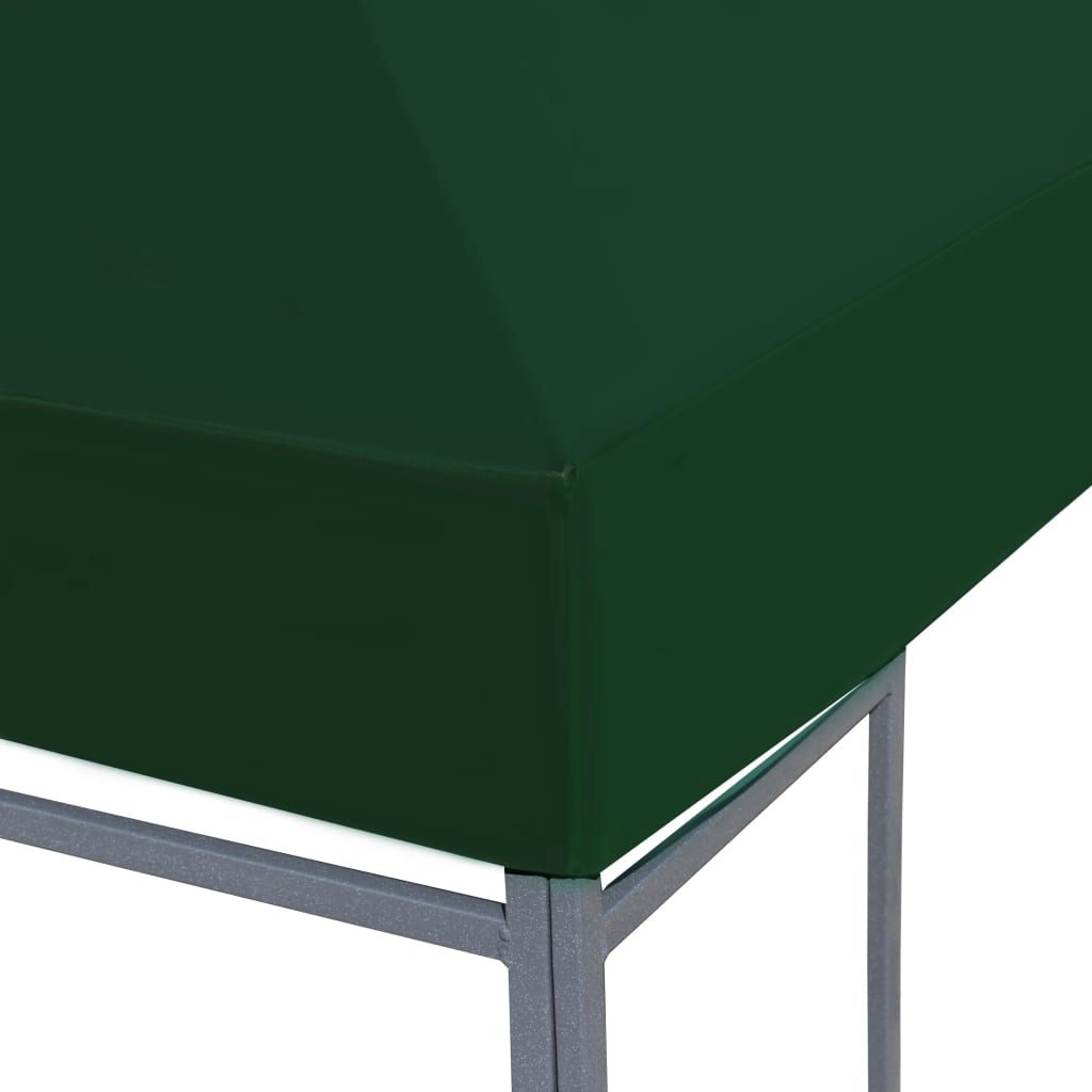 Copertura Superiore per Gazebo 310 g/m² 3x3 m Verde - homemem39