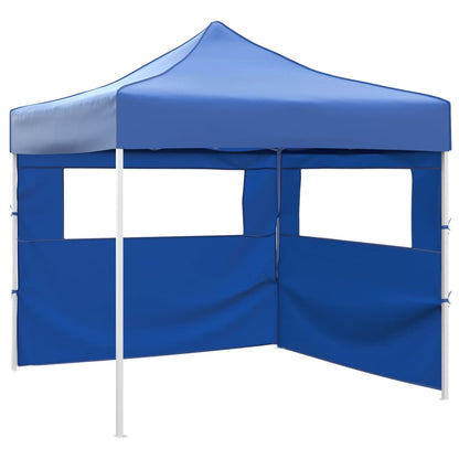 Tenda Pieghevole con 2 Pareti 3x3 m Blu | homemem39