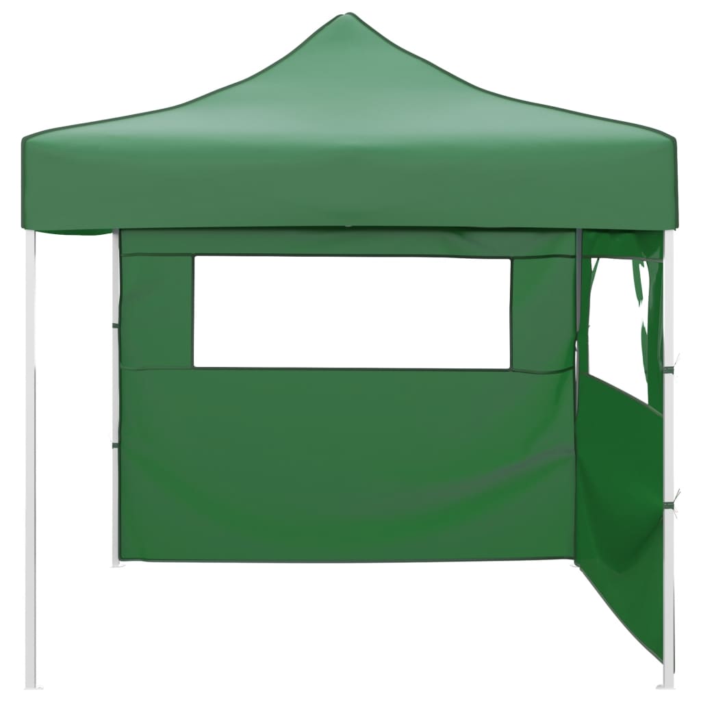 Tenda Pieghevole con 2 Pareti 3x3 m Verde - homemem39