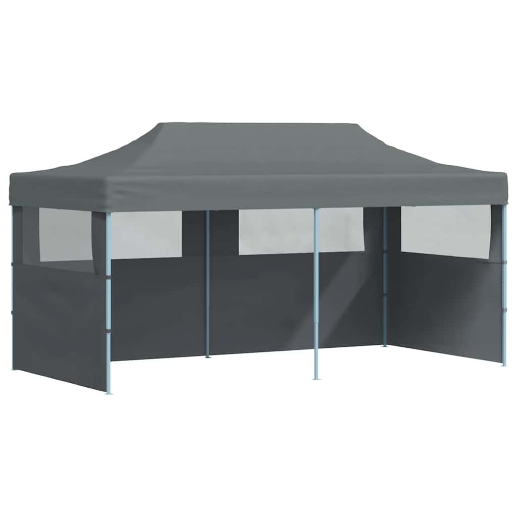 Tenda Pieghevole Pop-Up con Pareti Laterali 3x6 m Antracite - homemem39