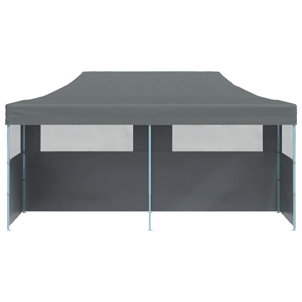 Tenda Pieghevole Pop-Up con Pareti Laterali 3x6 m Antracite - homemem39
