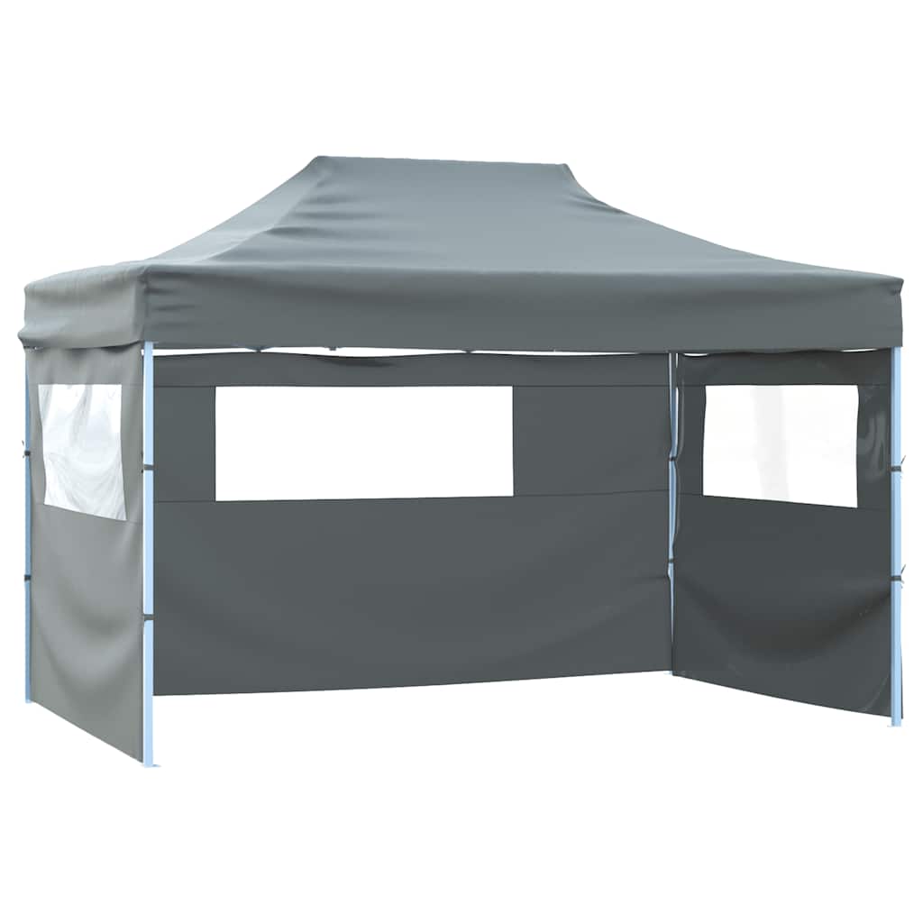 Tenda Pieghevole Pop-Up 4 Pareti Laterali 3x4,5 m Antracite | homemem39