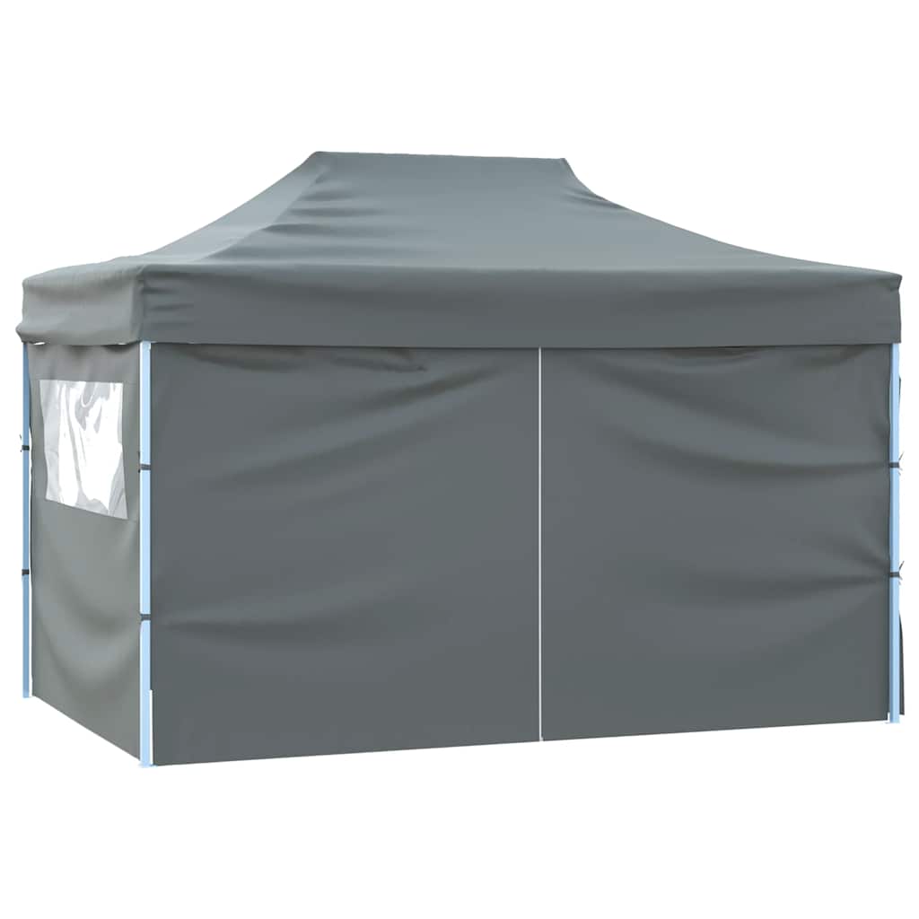 Tenda Pieghevole Pop-Up 4 Pareti Laterali 3x4,5 m Antracite | homemem39