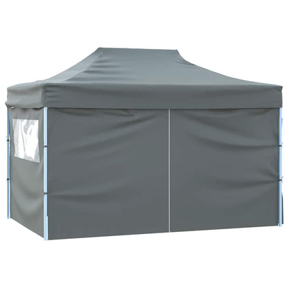 Tenda Pieghevole Pop-Up 4 Pareti Laterali 3x4,5 m Antracite | homemem39