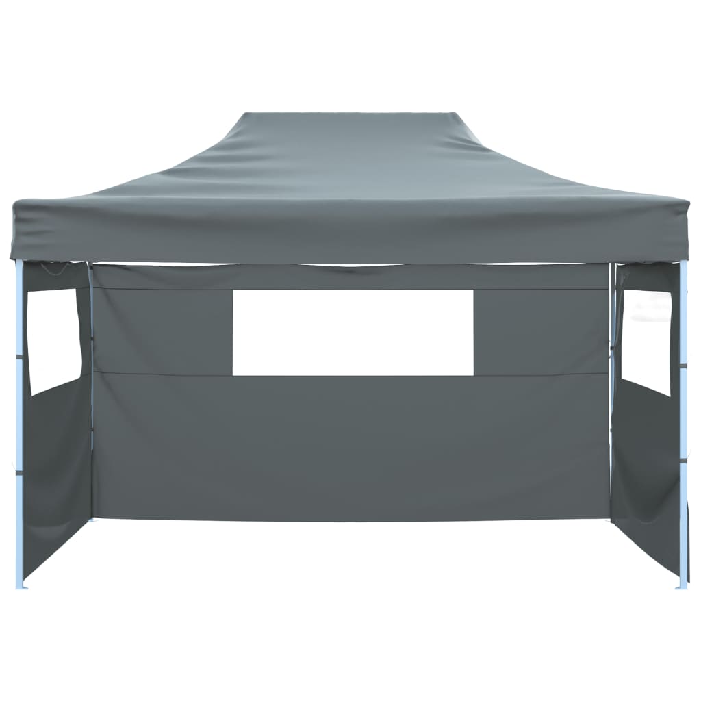 Tenda Pieghevole con 3 Pareti 431x291x315 cm Antracite | homemem39