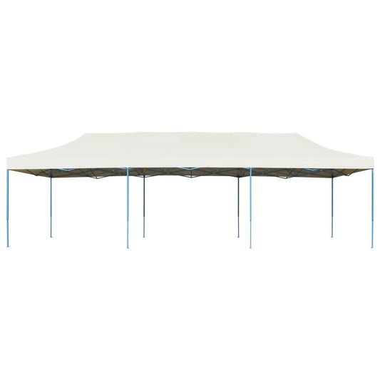 Gazebo Pieghevole Pop-Up 3x9 m Crema