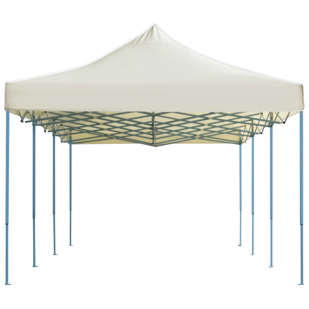 Gazebo Pieghevole Pop-Up 3x9 m Crema - homemem39
