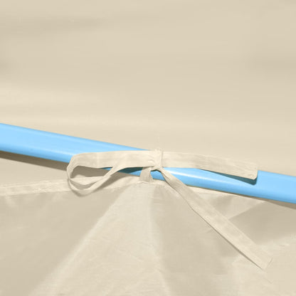 Tenda Pieghevole Pop-Up con 8 Pareti Laterali 870x291x315 cm Crema | homemem39