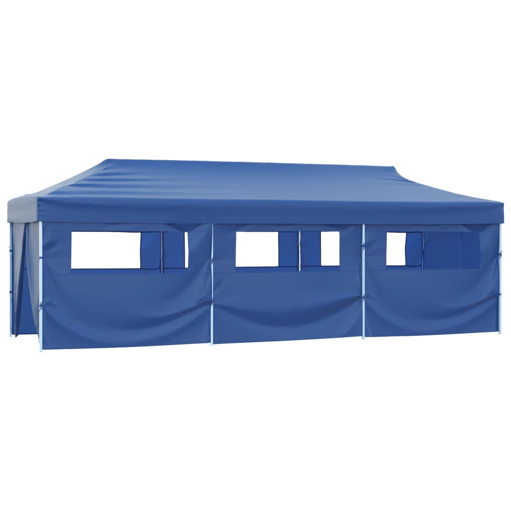 Tenda Pieghevole Pop-Up con 8 Pareti Laterali 870x291x315 cm Blu | homemem39