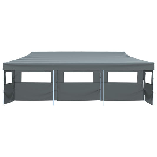 Tenda Pieghevole Pop-Up con 5 Pareti Laterali 870x291x315 cm Antracite