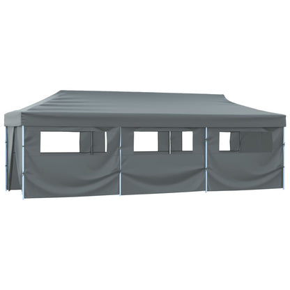 Tenda Pieghevole Pop-Up con 8 Pareti Laterali 870x291x315 cm Antracite | homemem39