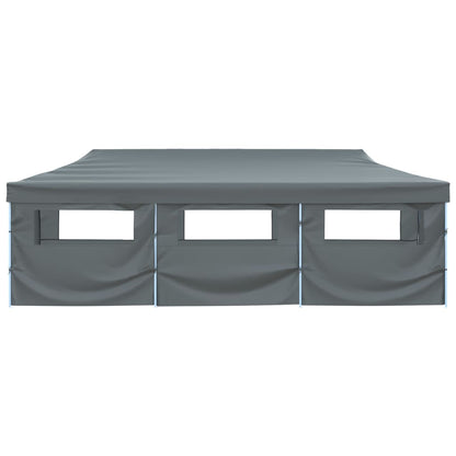 Tenda Pieghevole Pop-Up con 8 Pareti Laterali 870x291x315 cm Antracite - homemem39