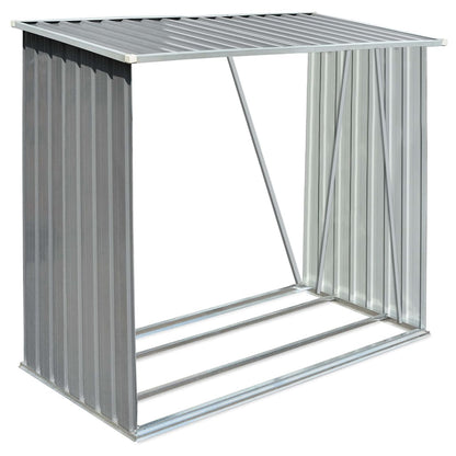 Capannone da Giardino in Acciaio Zincato Grigio 163x83x154 cm - homemem39