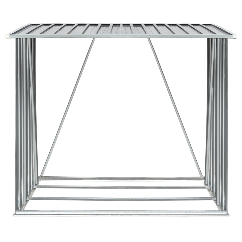 Capannone da Giardino in Acciaio Zincato Grigio 163x83x154 cm - homemem39