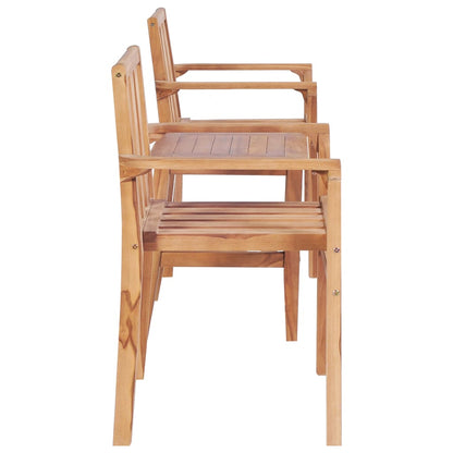 Set da Bistrò 3 pz in Legno Massello di Teak - homemem39
