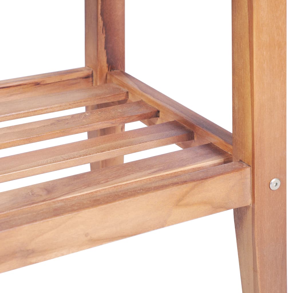 Tavolino da Salotto 40x40x50 cm Quadrato Legno Massello di Teak | homemem39