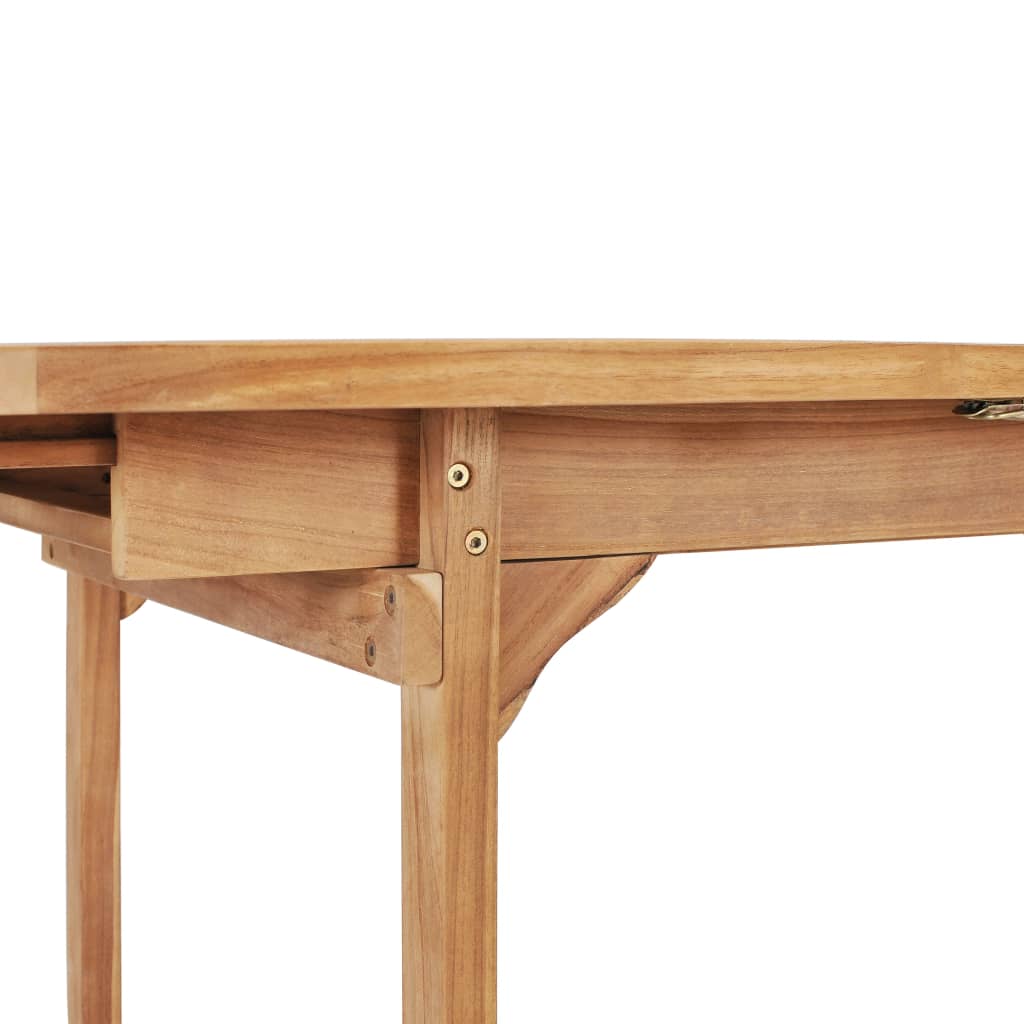 Tavolo da Pranzo Allungabile 150-200x100x75 cm Massello di Teak | homemem39