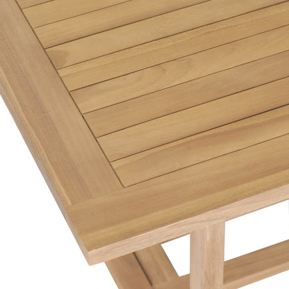 Set da Pranzo per Esterni 9 pz 180-280x100x75 cm Teak Massello - homemem39